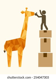 animal abstract design, vector illustration eps10 graphic 