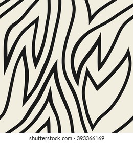 Animal abstract monochrome seamless pattern. Vector.