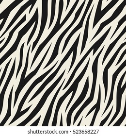 Animal abstract monochrome seamless pattern. Vector.