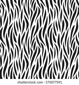 Animal abstract skin monochrome seamless pattern. Vector.