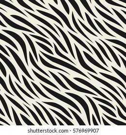 Animal abstract skin monochrome seamless pattern. Vector.