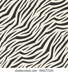 Animal abstract skin monochrome seamless pattern. Vector.