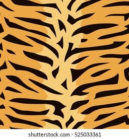 Tiger Animal Print Stripes Seamless Pattern Stock Illustration 1337584538