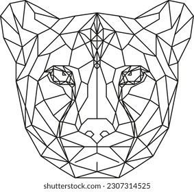 animal abstract vector line art polygon design graphics