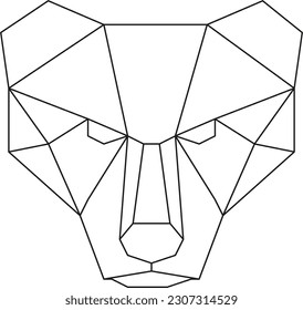 animal abstract vector line art polygon design graphics
