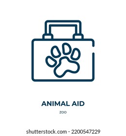 Animal Aid Icon Linear Vector Illustration Stock Vector (Royalty Free ...