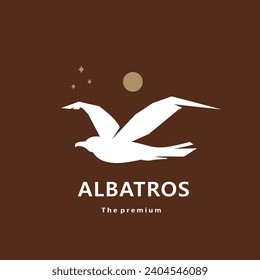 animal albatros natural logo vector icon silhouette retro hipster