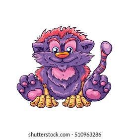 Animal alien vector character.