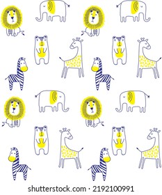 animal allover stock vector background