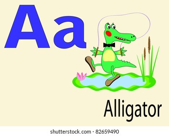 Animal alphabet A