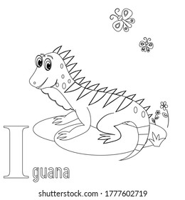 Animal Alphabet Coloring Book Vector Illustration Stock Vector (Royalty ...