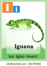 Animal alphabet with cute animals and capital and simple letters with similar words illustration. Specially for preschool children learning books.