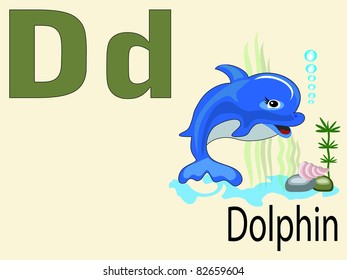 Illustration Cartoon Dolphin Vector File Stock Vector (Royalty Free ...