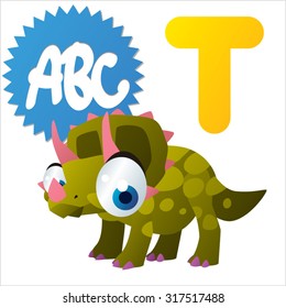 Animal Alphabet: Dinosaurs: T is for Triceratops