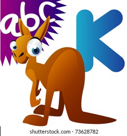 Animal alphabet: K is for Kangaroo