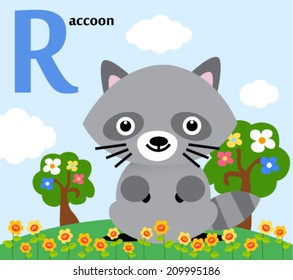 Cute Raccoon Family Mother Child Cuddling Stock Illustration 439835632 ...