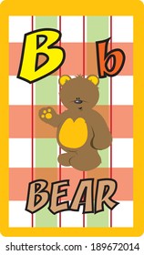 animal alphabet for kids,letter B