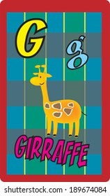 animal alphabet for kids,letter G