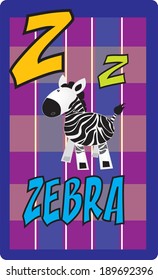 animal alphabet for kids,letter Z