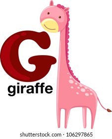 Animal alphabet letter - G