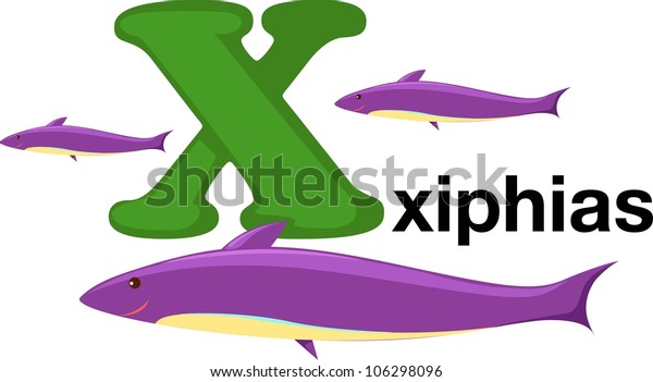 Animal Alphabet Letter X Stock Vector (Royalty Free) 106298096