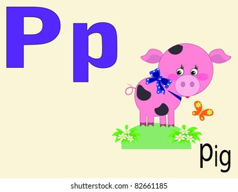 Animal alphabet P