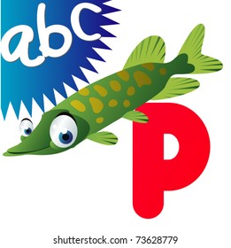 Animal alphabet: P is for Pike