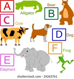 Animal alphabet, part 1 of 4