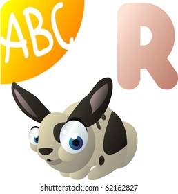 animal alphabet: R is for Rabbit