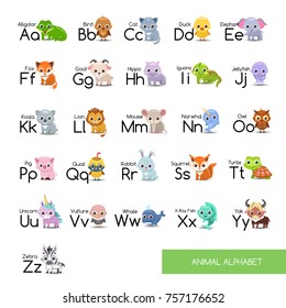 Animal alphabet set
