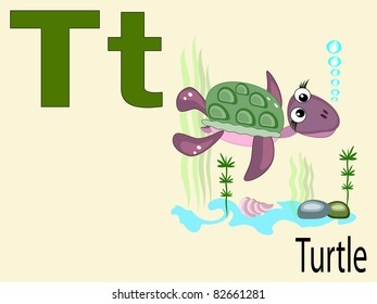 Animal alphabet T