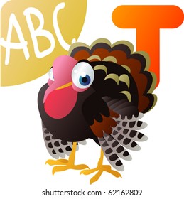 animal alphabet: T is for Turkey