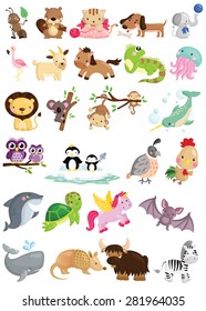 Animal Alphabet Vector Set