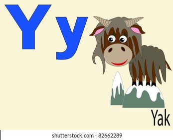 Animal alphabet Y