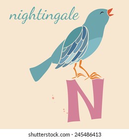 Animal & Animals. N for the nightingale