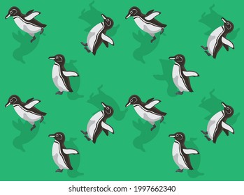 Animación animal Papel de fondo de pantalla transparente para el vector de dibujos animados pingüinos de Galápagos