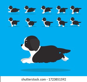 Animal Animation Sequence Dog Australian Shepherd Cartoon Vector