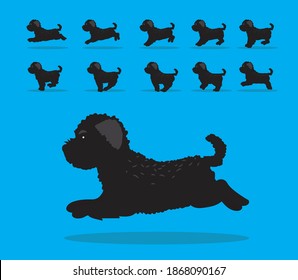 Animal Animation Sequence Dog Bouvier des Flandres Cartoon Vector