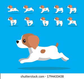 Animal Animation Sequence Dog Brittany Cartoon Vector