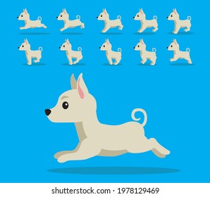 Animal Animation Sequence Dog Cretan Hound Cartoon Vector