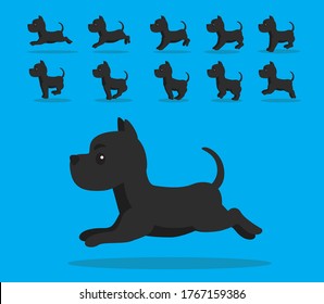 Animal Animation Sequence Dog Great Dane Cartoon Vector