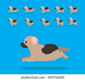 Animal Animation Sequence Dog Sarplaninac Cartoon Vector