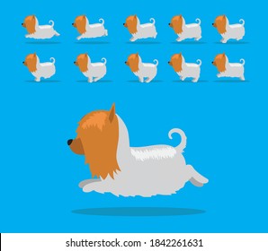Animal Animation Sequence Dog Silky Cartoon Vector