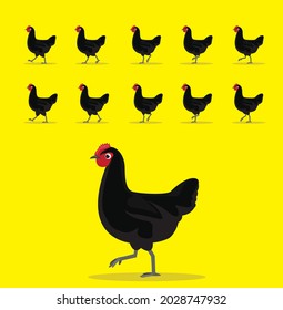 Animal Animation Sequence Jersey Giant Hen Cartoon Vector