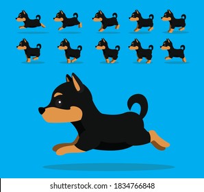 Secuencia de animación animal Vector de dibujos animados Kelpie
