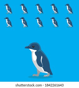 Animal Animation Sequence Little Penguin Cartoon Vector