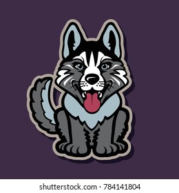 animal, arctic, art, background, cute, dog, face, fantasy, fashion, funny, futuristic, husky, illustration, malamute, north, object, old, pet, polar, portrait, poster, protection, puppy, style, vector