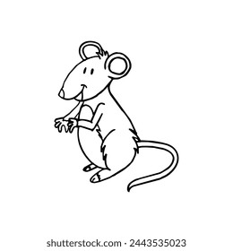 animal art carton character retro icon sketch hand drawn logo design