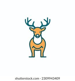 Animal art clip art icon. black outline. animal sticker. mascot style animal vector icon. white background isolated. vector illustration design. symbol animal icon. cartoon style.