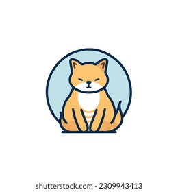 Animal art clip art icon. black outline. animal sticker. mascot style animal vector icon. white background isolated. vector illustration design. symbol animal icon. cartoon style.